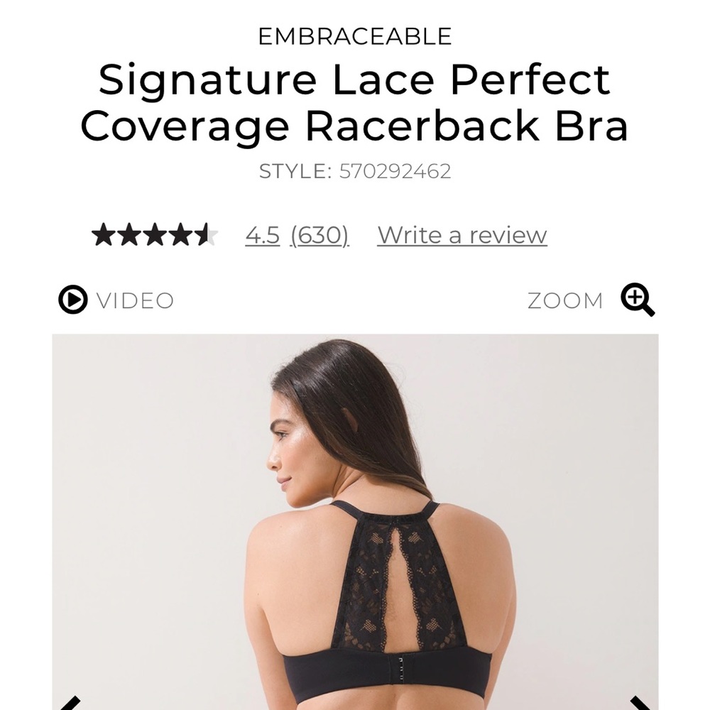 Soma Embraceable Racerback Bra